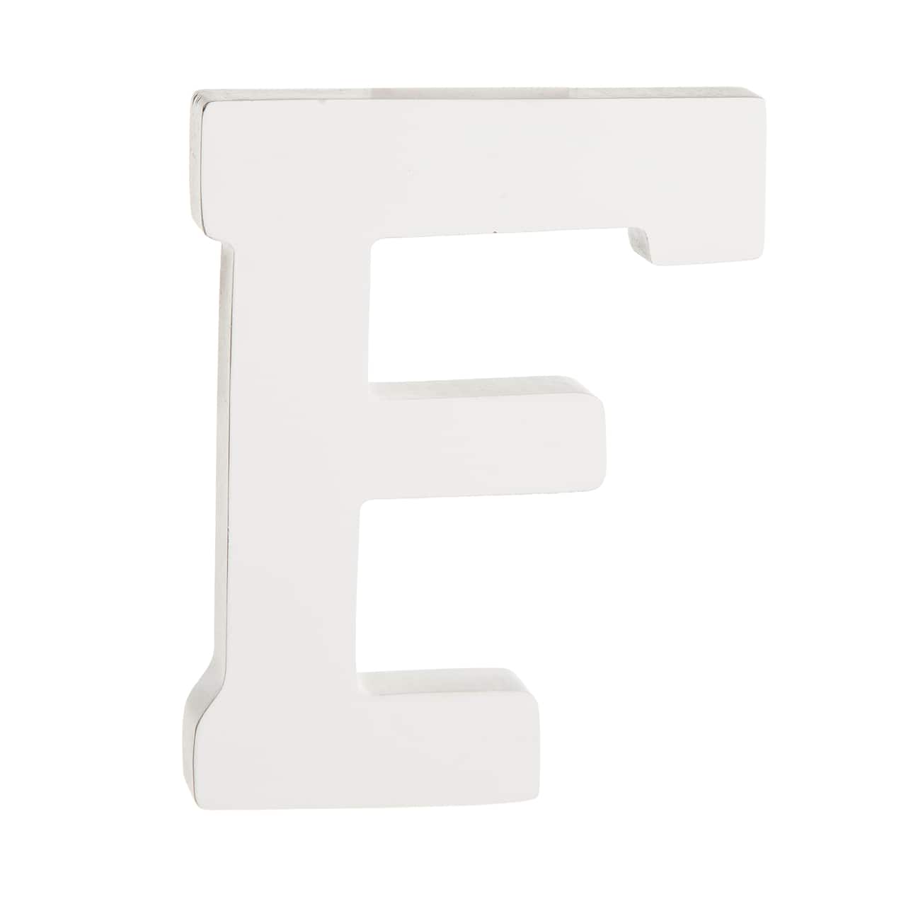 12 Pack: 4.75" White Wood Letter by Make Market®